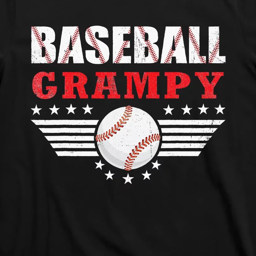 Womens Baseball Grampy Funny Ball Grampy Mothers Day Gifts T-Shirt