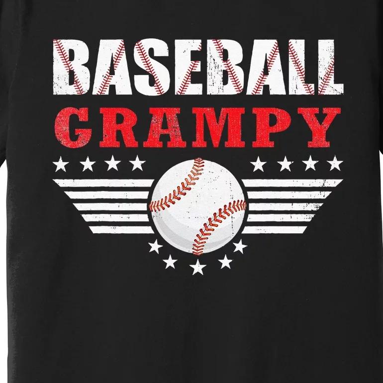 Womens Baseball Grampy Funny Ball Grampy Mothers Day Gifts Premium T-Shirt