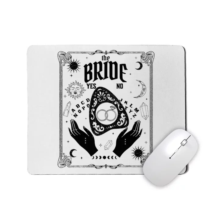 Witchy Bride Gothic Halloween Tarot Bachelorette Party Gifts Mousepad