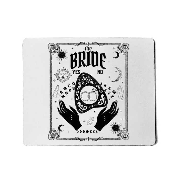 Witchy Bride Gothic Halloween Tarot Bachelorette Party Gifts Mousepad