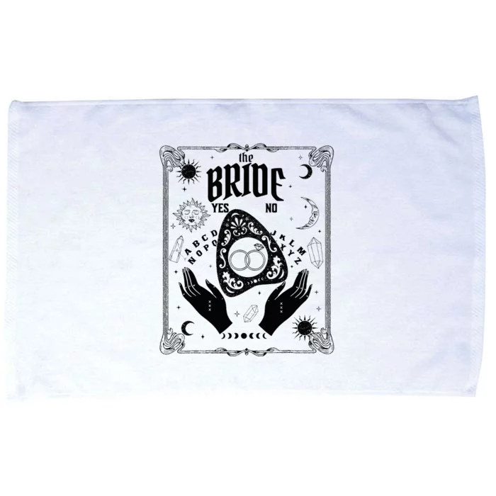 Witchy Bride Gothic Halloween Tarot Bachelorette Party Gifts Microfiber Hand Towel