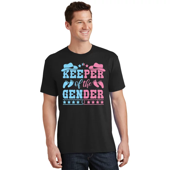 Western Baby Gender Reveal Party Outfit Keeper Of The Gender T-Shirt