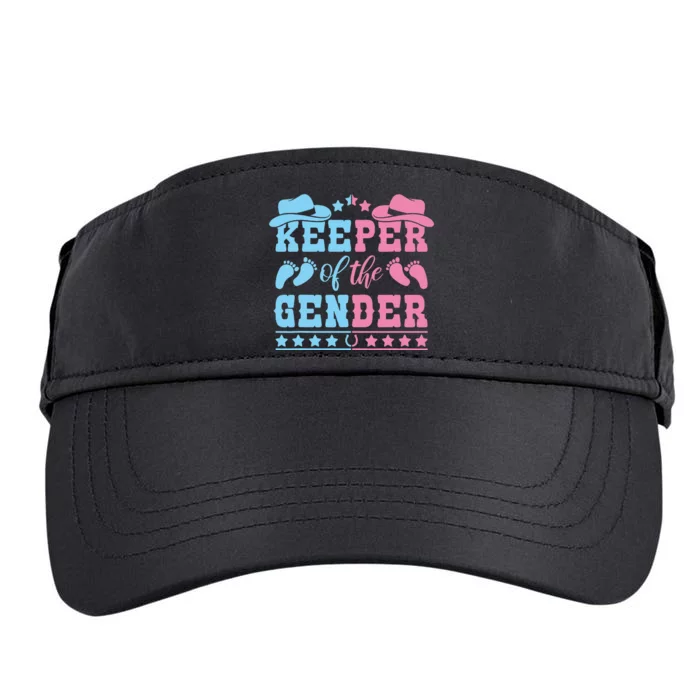 Western Baby Gender Reveal Party Outfit Keeper Of The Gender Adult Drive Performance Visor