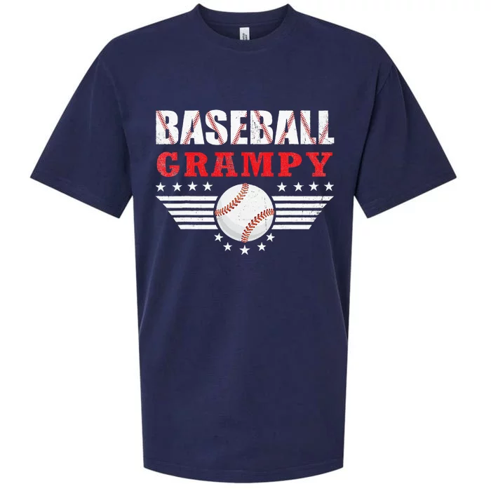 Womens Baseball Grampy Funny Ball Grampy Mothers Day Gifts Sueded Cloud Jersey T-Shirt