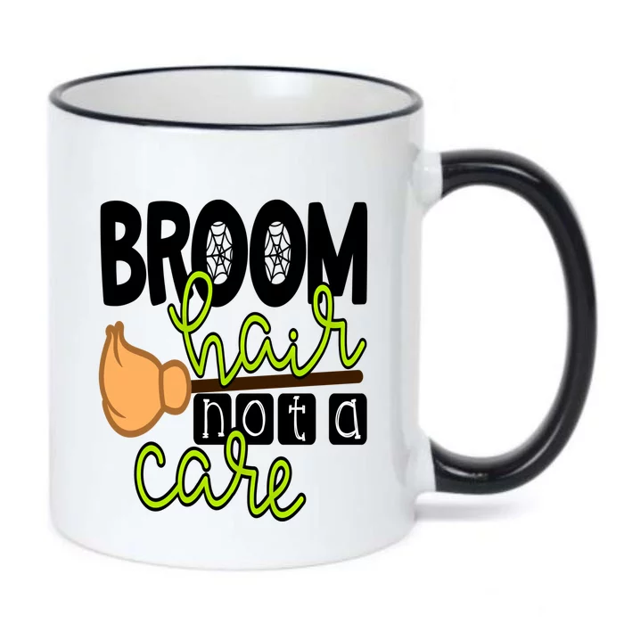 Witch Broom Hair Not A Care Halloween Teacher Mom Wife Gift Black Color Changing Mug