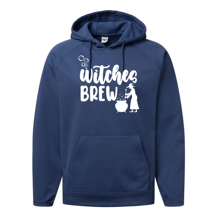 Witches Brew Halloween Witch Performance Fleece Hoodie