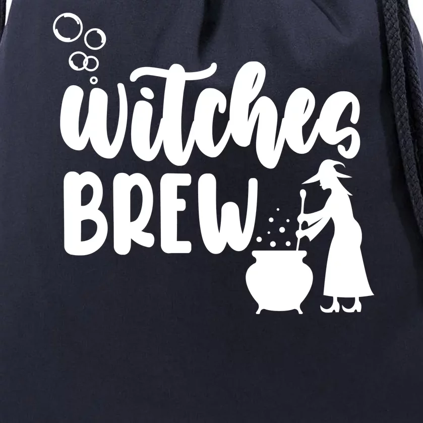 Witches Brew Halloween Witch Drawstring Bag