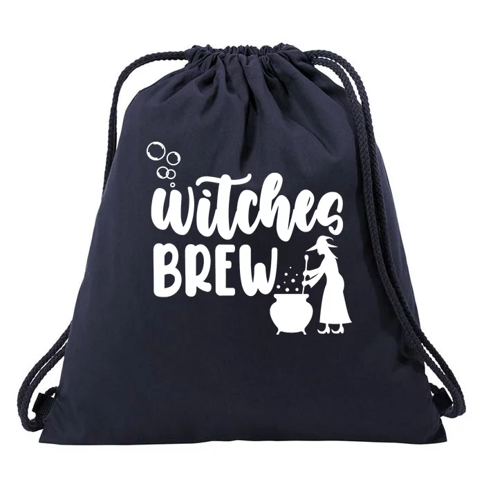 Witches Brew Halloween Witch Drawstring Bag