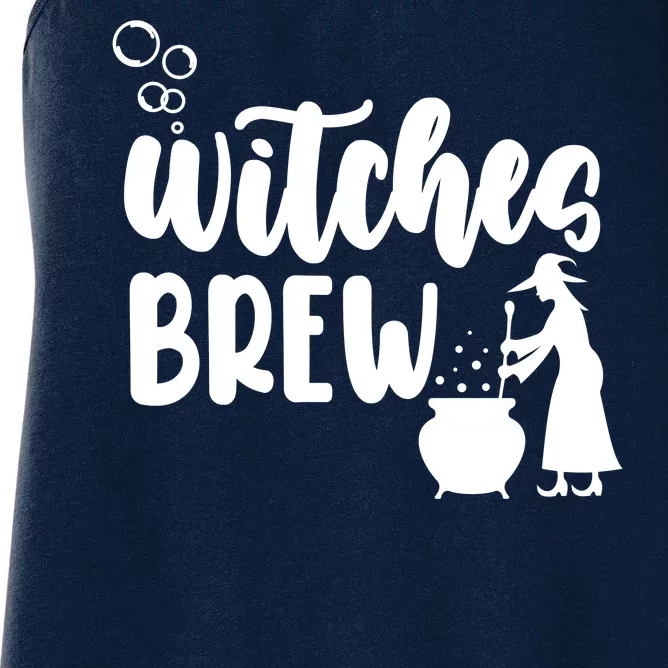 Witches Brew Halloween Witch Women's Racerback Tank