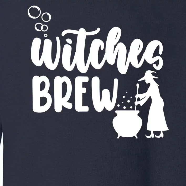 Witches Brew Halloween Witch Toddler Sweatshirt