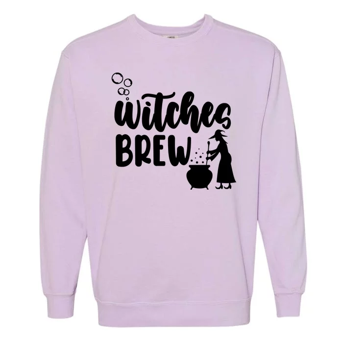 Witches Brew Halloween Witch Garment-Dyed Sweatshirt