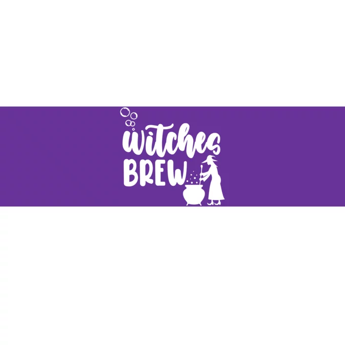 Witches Brew Halloween Witch Bumper Sticker