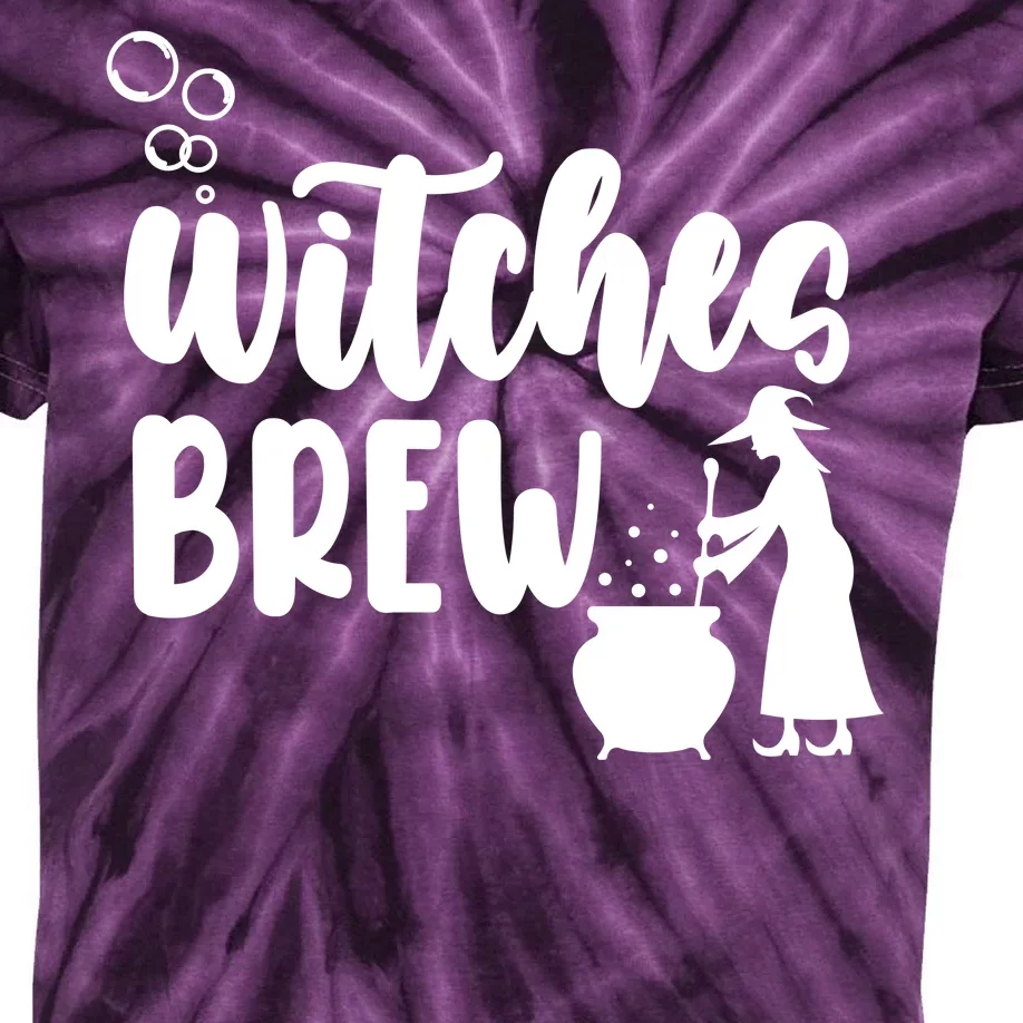 Witches Brew Halloween Witch Kids Tie-Dye T-Shirt