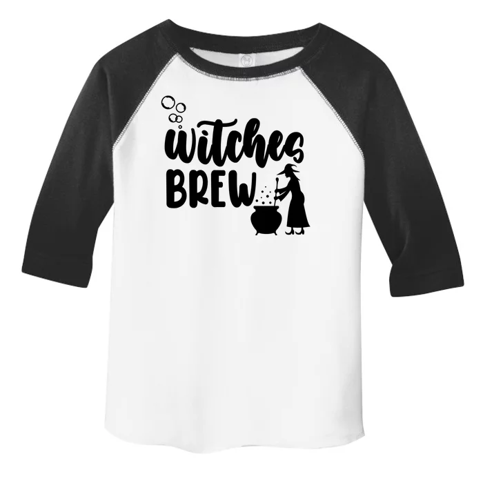 Witches Brew Halloween Witch Toddler Fine Jersey T-Shirt