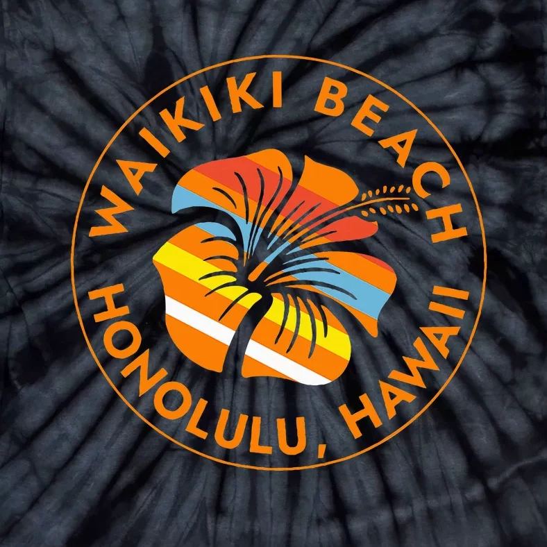 Waikiki Beach Honolulu Hawaii Islands Usa Vacation Trip Tie-Dye T-Shirt