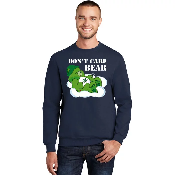 Weed bear herb bear don't care cute bear gift Sweatshirt