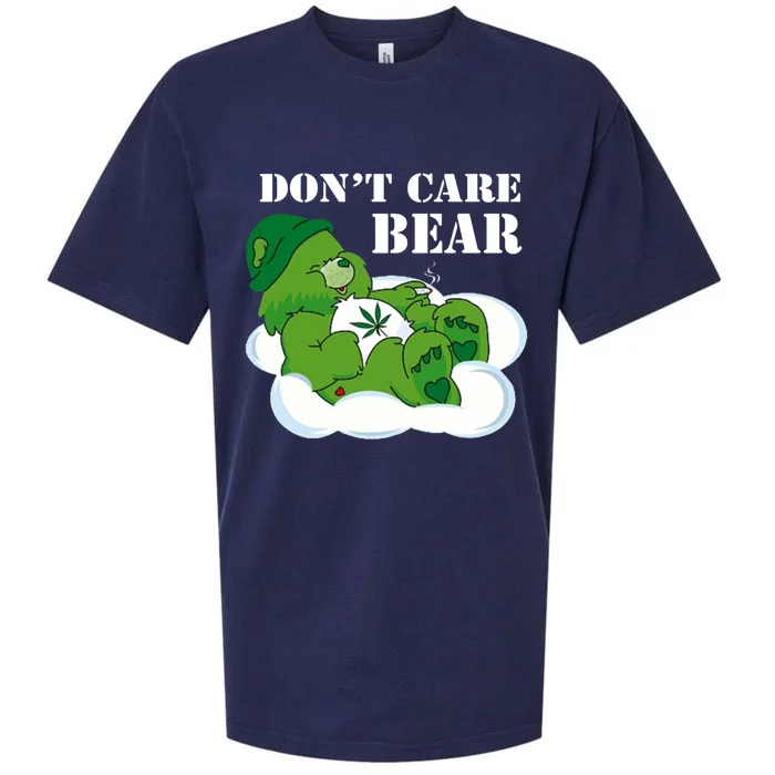 Weed bear herb bear don't care cute bear gift Sueded Cloud Jersey T-Shirt