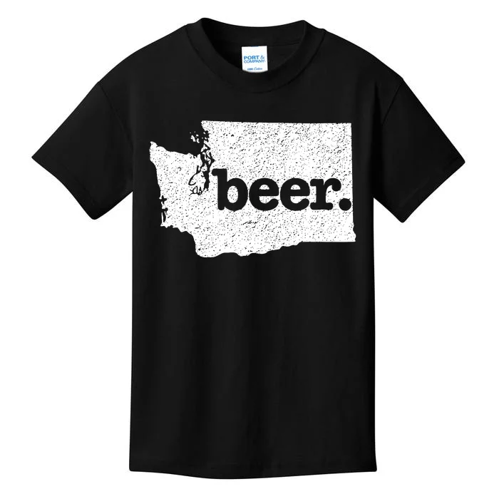 Washington Beer Home State Love Drink Beer From Here Kids T-Shirt