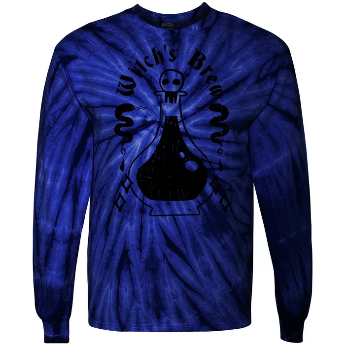 Witch's Brew Halloween Tie-Dye Long Sleeve Shirt