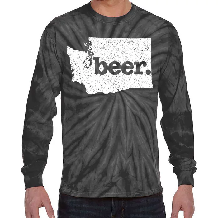 Washington Beer Home State Love Drink Beer From Here Tie-Dye Long Sleeve Shirt