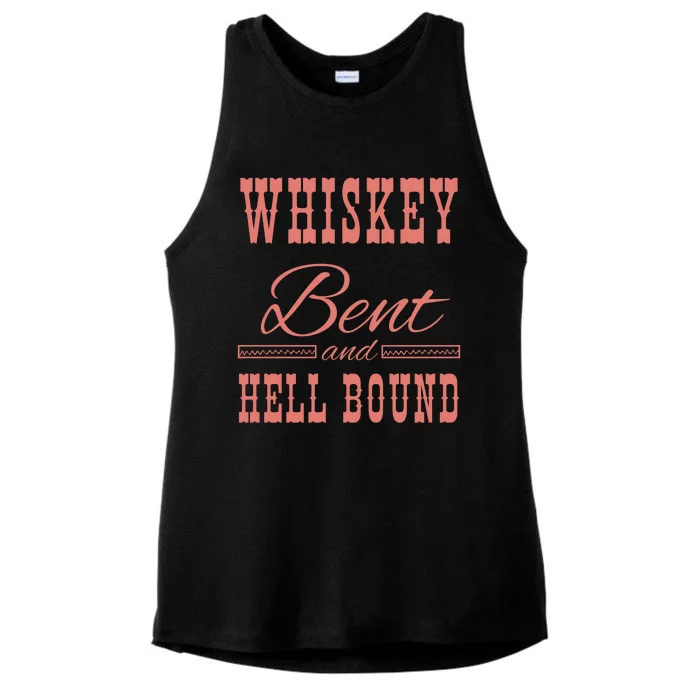 Whiskey Bent Hellbound Is Perfect For Concert Goers Or Everyday Wear Ladies Tri-Blend Wicking Tank