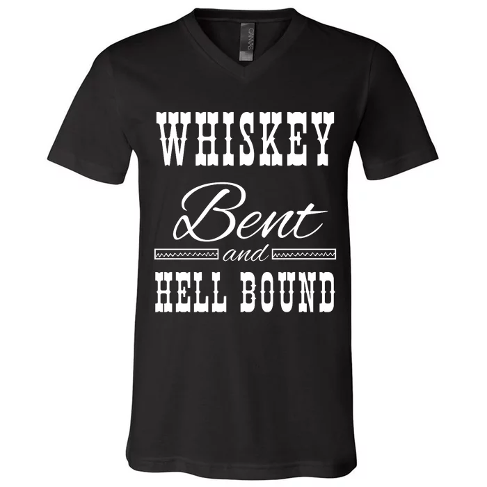 Whiskey Bent Hellbound V-Neck T-Shirt