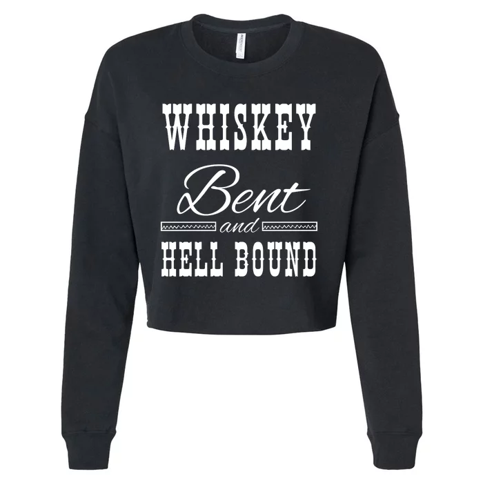 Whiskey Bent Hellbound Cropped Pullover Crew