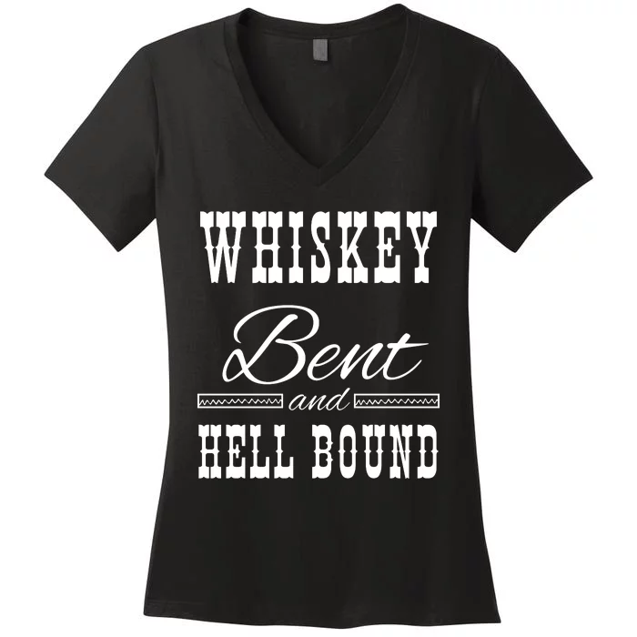 Whiskey Bent Hellbound Women's V-Neck T-Shirt