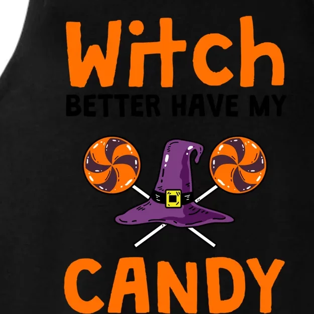 Witch Better Have My Candy Halloween Gift Ladies Tri-Blend Wicking Tank