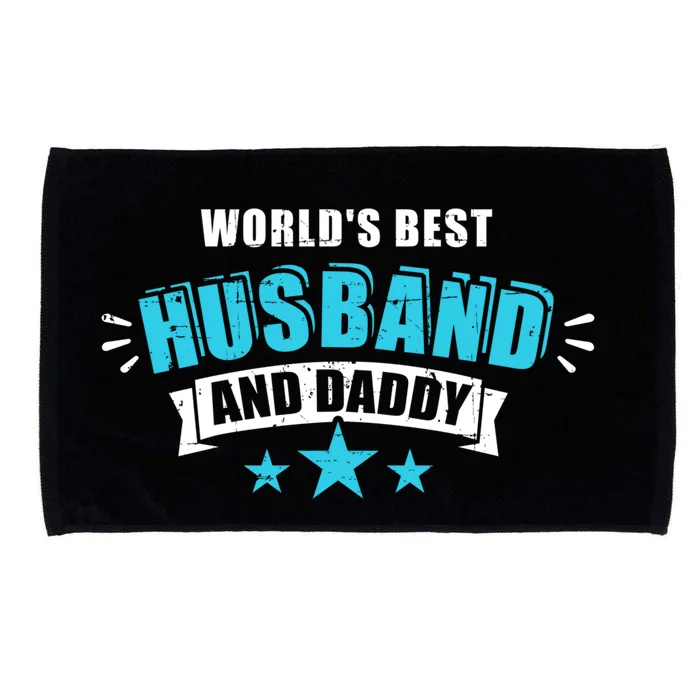 World's Best Husband And Dad Gift For Father's Day Gift Microfiber Hand Towel