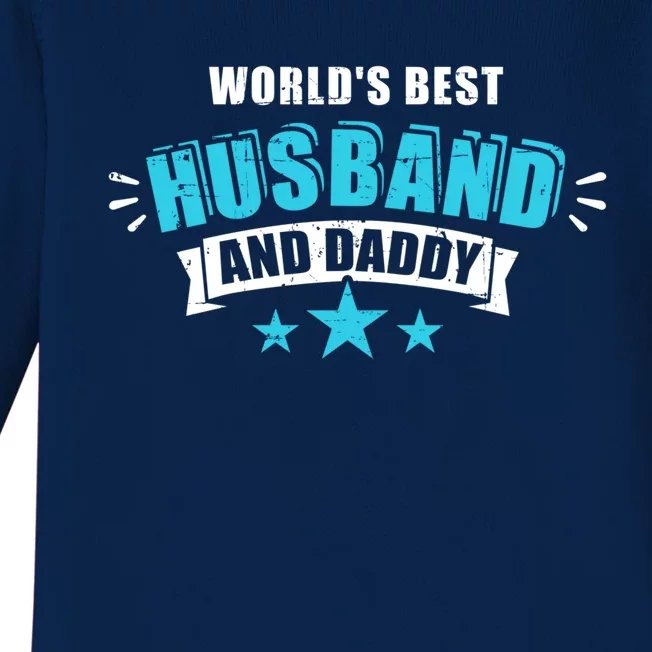 World's Best Husband And Dad Gift For Father's Day Gift Baby Long Sleeve Bodysuit