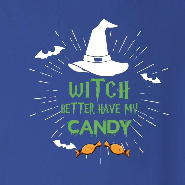 Witch Better Have My Candy Purple Hat With Spider Halloween Gift Toddler Long Sleeve Shirt