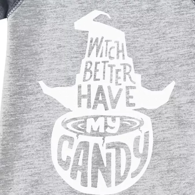 Witch Better Have My Candy Funny Halloween Party Pun Gifts Infant Baby Jersey Bodysuit