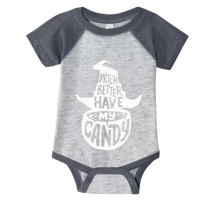 Witch Better Have My Candy Funny Halloween Party Pun Gifts Infant Baby Jersey Bodysuit