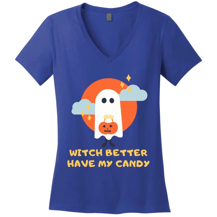 Witch Better Have My Candy Gift Women's V-Neck T-Shirt