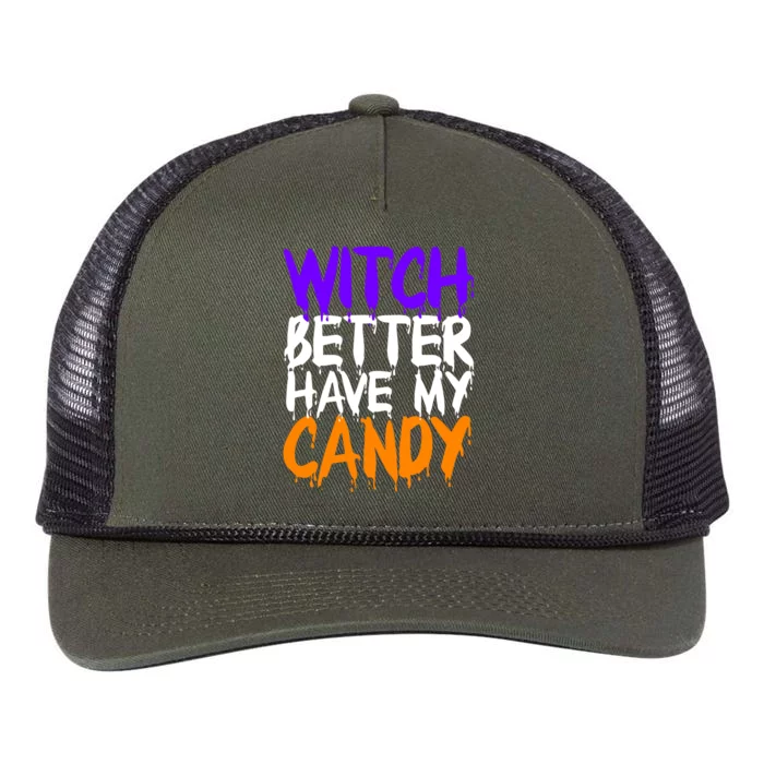 Witch Better Have My Candy Gift Retro Rope Trucker Hat Cap