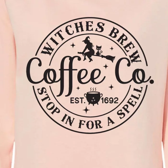 Witches Brew Halloween Funny Witch Spooky Season Womens California Wash Sweatshirt