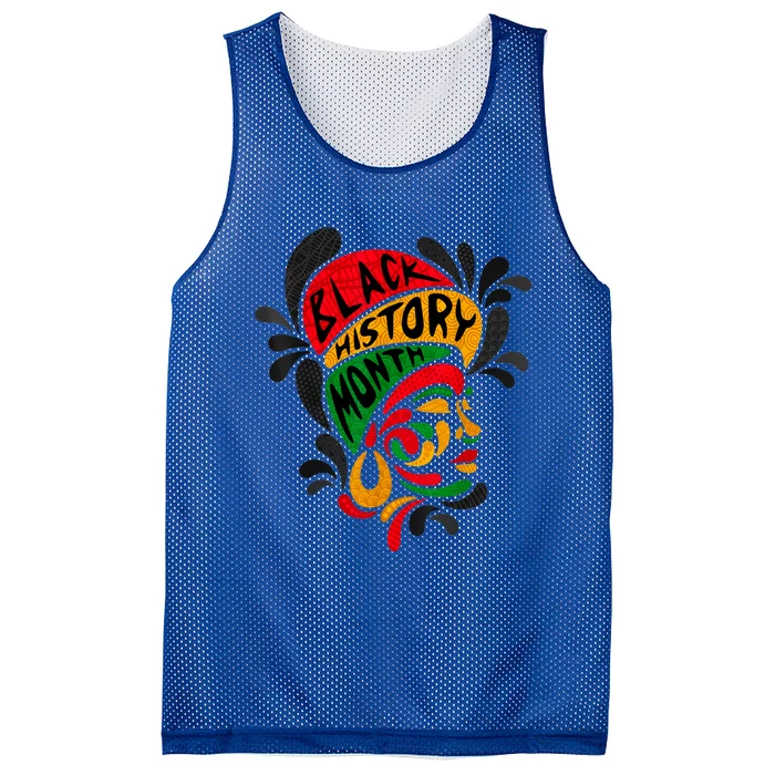 Women's Black History Month Proud African Pride Black Queen. Mesh Reversible Basketball Jersey Tank