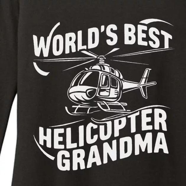 WorldS Best Helicopter Grandma Funny Mom Womens CVC Long Sleeve Shirt