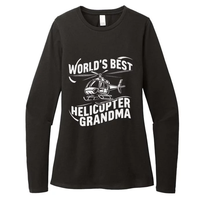 WorldS Best Helicopter Grandma Funny Mom Womens CVC Long Sleeve Shirt