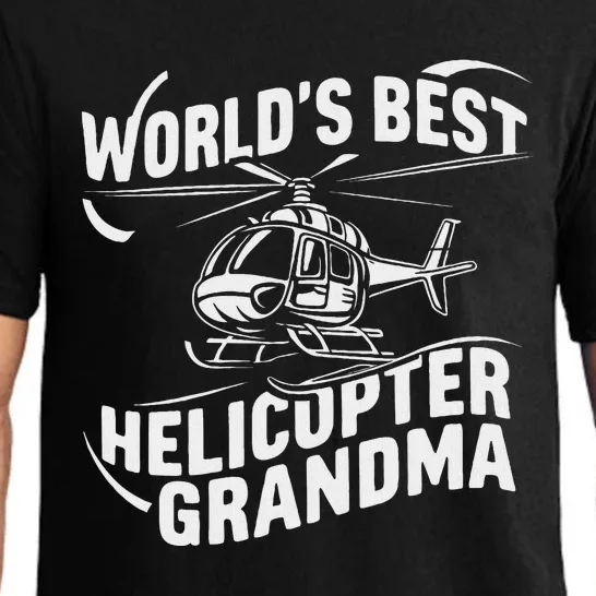 WorldS Best Helicopter Grandma Funny Mom Pajama Set