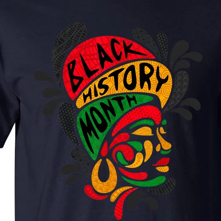 Wo's Black History Month Proud African Pride Tall T-Shirt