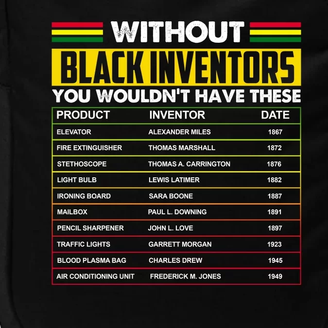 Without Black Inventors You Wouldn't Have These Chart Impact Tech Backpack