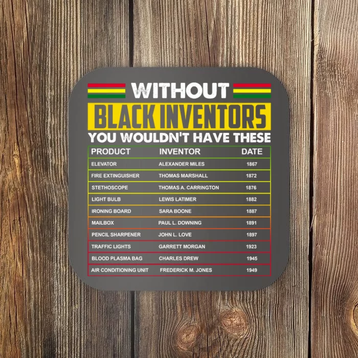 Without Black Inventors You Wouldn't Have These Chart Coaster