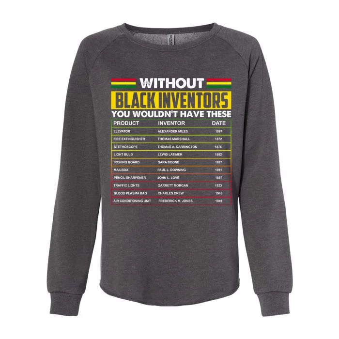 Without Black Inventors You Wouldn't Have These Chart Womens California Wash Sweatshirt