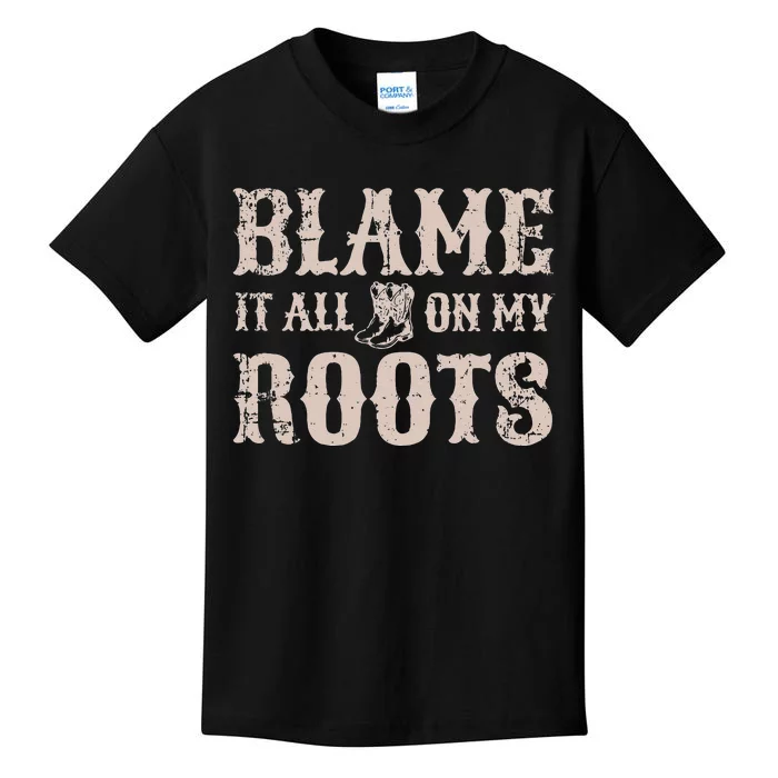 Womens Blame It All On My Roots Texas Southern Womens Kids T-Shirt