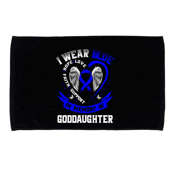 Wear Blue In Memory Of My Goddaughter Colon Cancer Awareness Meaningful Gift Microfiber Hand Towel