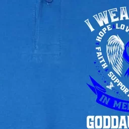 Wear Blue In Memory Of My Goddaughter Colon Cancer Awareness Meaningful Gift Softstyle Adult Sport Polo