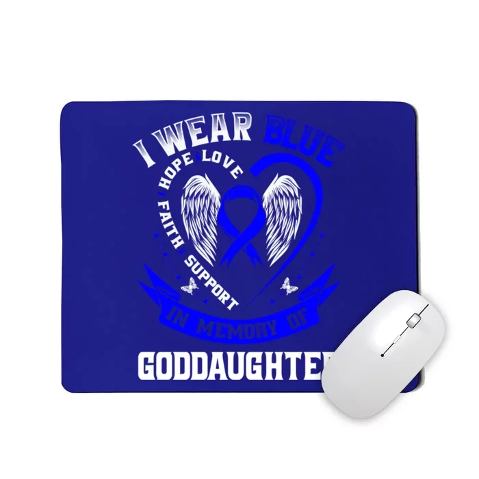 Wear Blue In Memory Of My Goddaughter Colon Cancer Awareness Meaningful Gift Mousepad