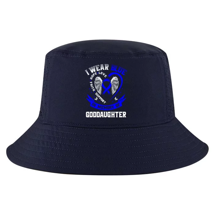 Wear Blue In Memory Of My Goddaughter Colon Cancer Awareness Meaningful Gift Cool Comfort Performance Bucket Hat